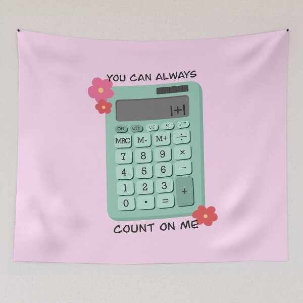 Item preview, Count On Me Math Pun designed and sold by BundaBear.