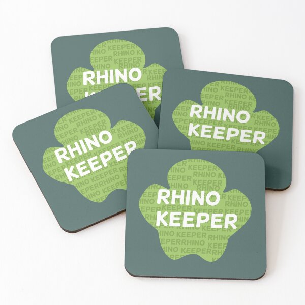Item preview, Rhino Keeper Footprint,Rhino Keeper Footprint Design – Wildlife Care and Conservation Artwork designed and sold by PrettylittlepastelUk.