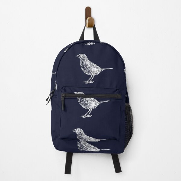 Aperçu de l'œuvre Motif Seaside Sparrow blanc créée et vendue par designsasstultd.