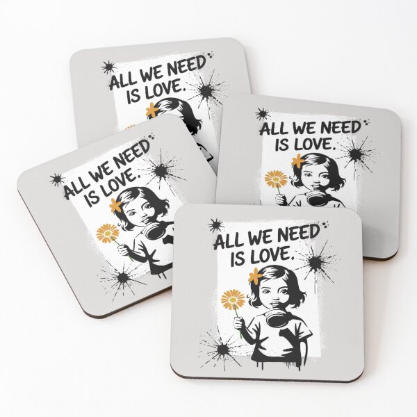 Item preview, Banksy Style Graffiti - All we need is love designed and sold by 123ks.