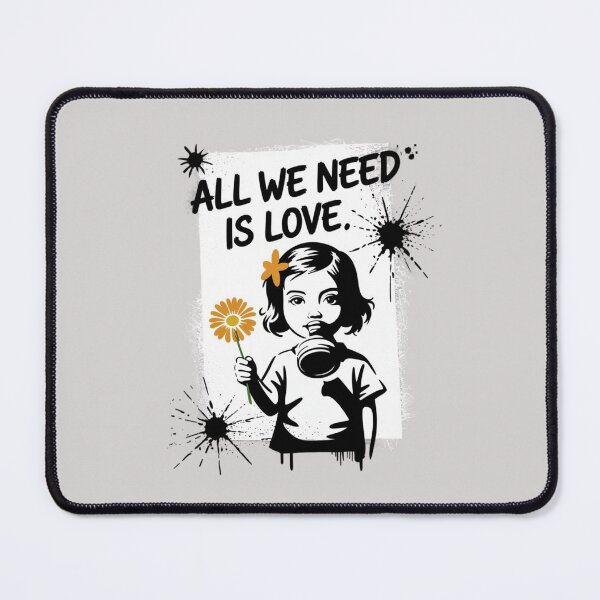 Item preview, Banksy Style Graffiti - All we need is love designed and sold by 123ks.