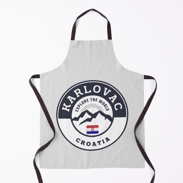 Item preview, Karlovac Croatia Black and White Crest designed and sold by World Designs.