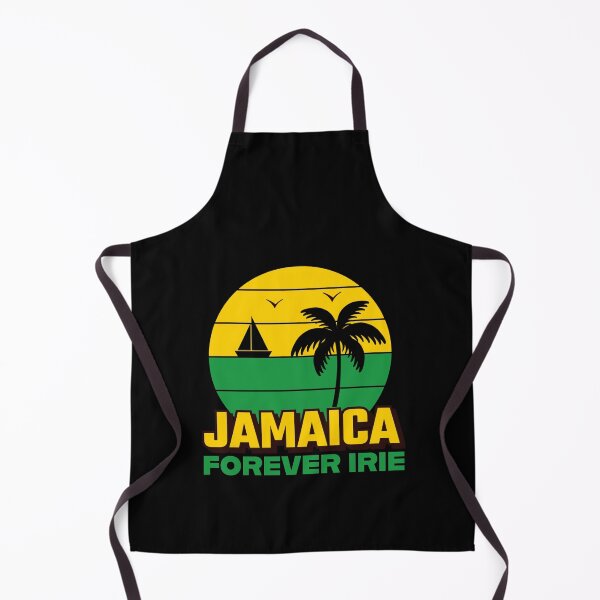 Item preview, Jamaica Forever Irie - Retro Sunset Palm Tree Sailboat Beach designed and sold by Sunserize Designs.