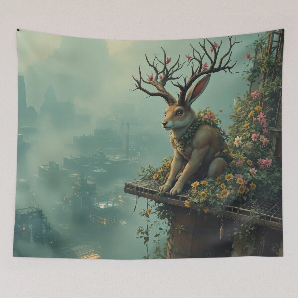 Item preview, Heroic Jackalope designed and sold by HabitableMoons.