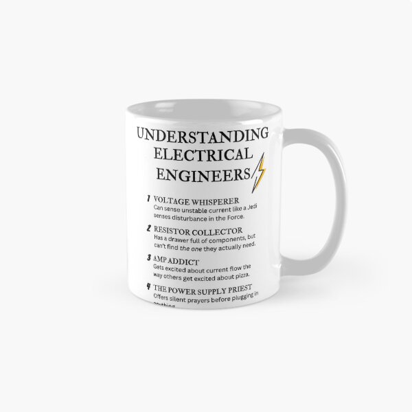 Item preview, Funny Electrical Engineer Definitions – Electronics & Circuit Humor designed and sold by PsyFlow35.