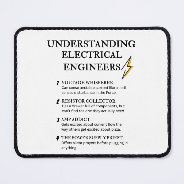 Item preview, Funny Electrical Engineer Definitions – Electronics & Circuit Humor designed and sold by PsyFlow35.