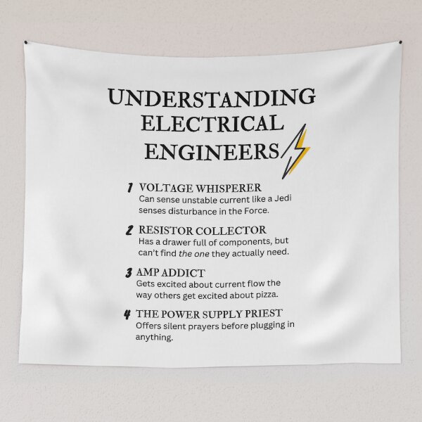Item preview, Funny Electrical Engineer Definitions – Electronics & Circuit Humor designed and sold by PsyFlow35.