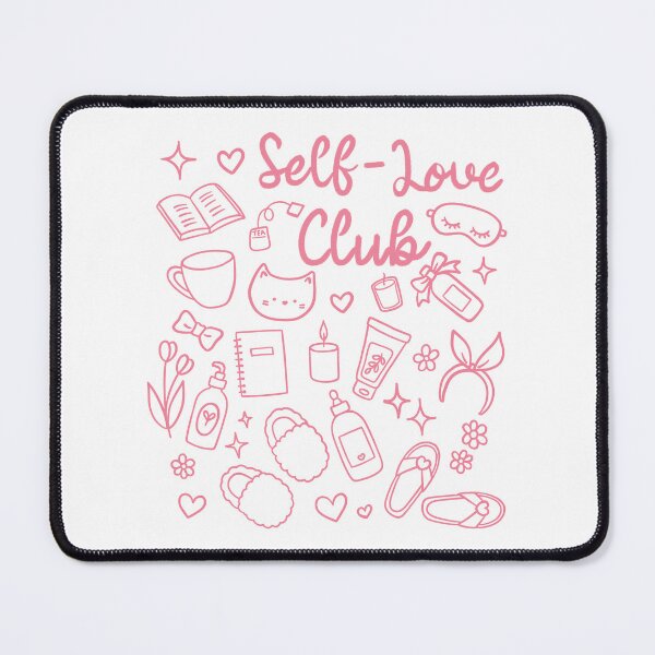 Item preview, Self Love Club Doodles in Pink designed and sold by SimplyEmmaJoy.