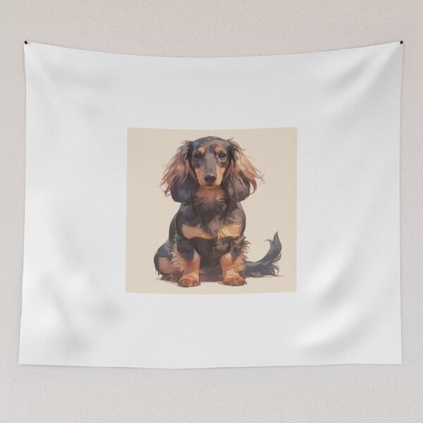 Item preview, Long-Haired Dachshund puppy designed and sold by SMARTKIT  DESIGNAGENCY.