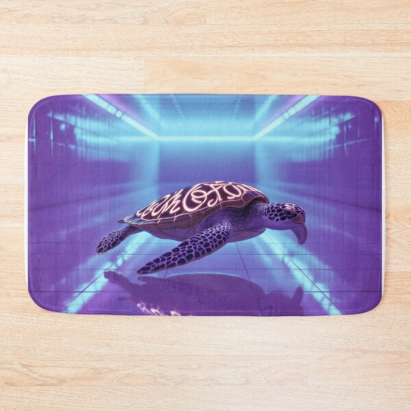 Item preview, Neon Sea Turtle designed and sold by HabitableMoons.
