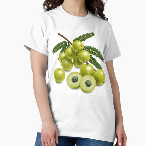 Item preview, Fresh Indian Gooseberries (Amla) on a Branch with Feathery Leaves designed and sold by beadscreatioons.