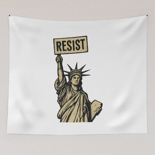 Item preview, Statue of Liberty Resist Pro Democracy Rally  designed and sold by The Junto Shop.