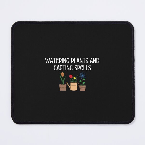 Item preview, Watering Plants and Casting Spells | Whimsical Witchy Garden Art designed and sold by mahsanart.