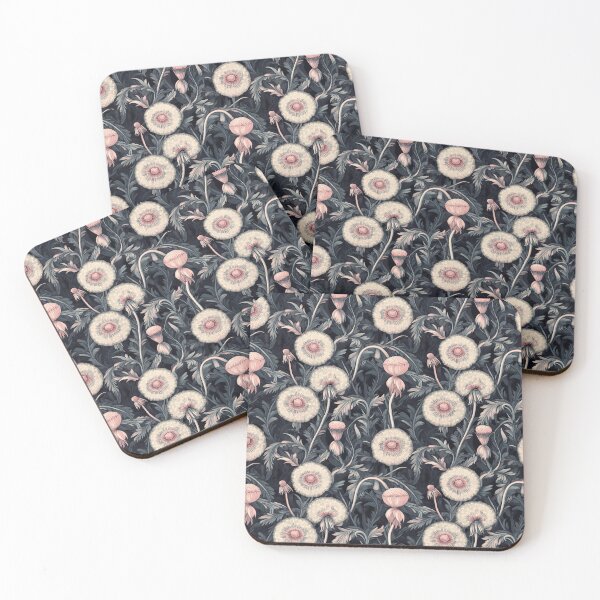 Item preview, vintage dandelions in muted colours designed and sold by PoppyLaneStudio.