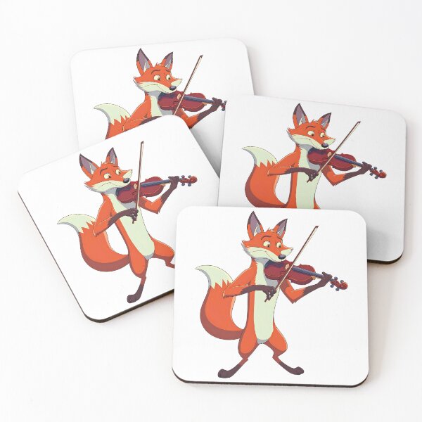 Item preview, Melodic Fox - Fox Music Animated Violinist Fox Violin designed and sold by SlocifieShop.