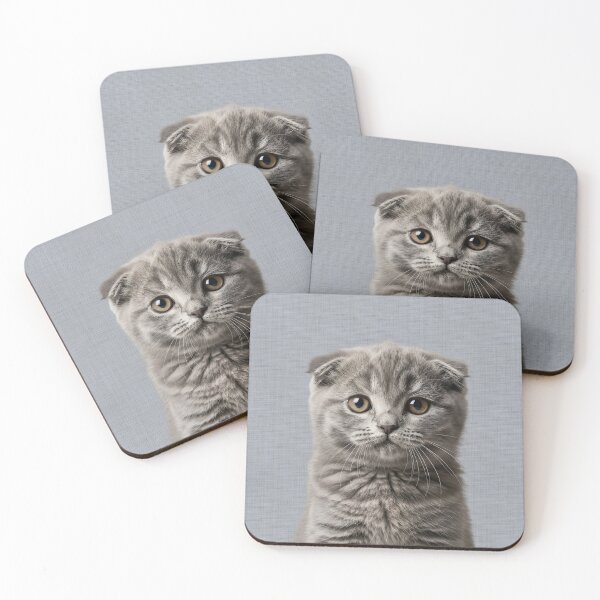 Item preview, Baby Exotic Shorthair Cat on Grasscloth Fabric – Cute Jungle Cub designed and sold by svarupa.