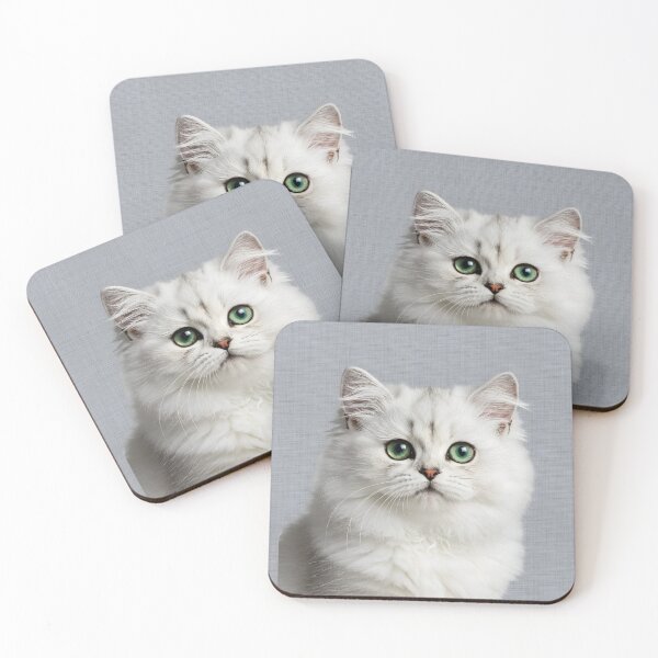 Item preview, Baby Persian Cat on Grasscloth Fabric – Cute Jungle Cub designed and sold by svarupa.