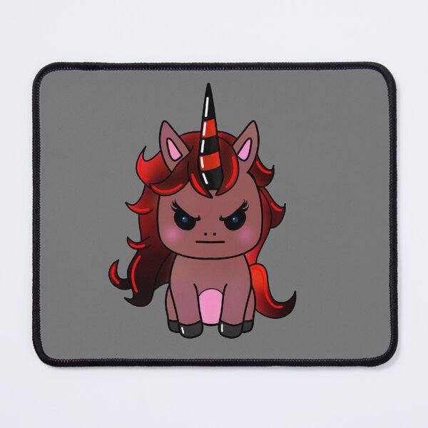 Item preview, Cute grumpy angry unicorn image designed and sold by MindfulArtSandy.