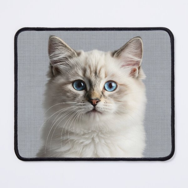 Item preview, Baby Ragdoll Cat on Grasscloth Fabric – Cute Jungle Cub designed and sold by svarupa.