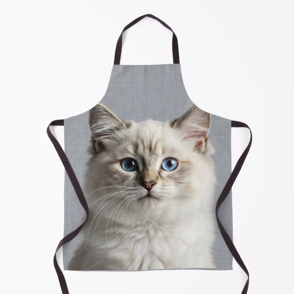 Item preview, Baby Ragdoll Cat on Grasscloth Fabric – Cute Jungle Cub designed and sold by svarupa.