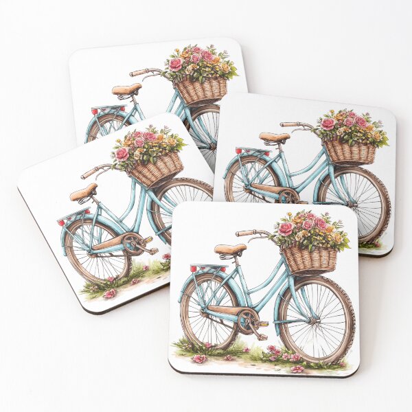 Item preview, Cute vintage floral bicycle! designed and sold by fribabywonder.