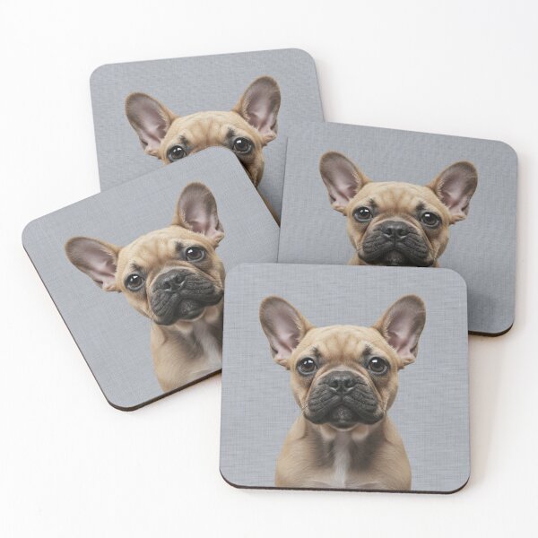 Item preview, Baby French Bulldog on Grasscloth Fabric – Cute Jungle Cub designed and sold by svarupa.