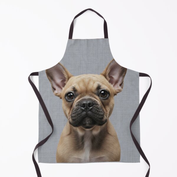 Item preview, Baby French Bulldog on Grasscloth Fabric – Cute Jungle Cub designed and sold by svarupa.