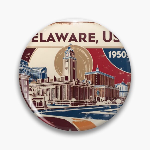 Item preview, Delaware 1950s USA Vintage Retro Tourism  designed and sold by TravelersGems.