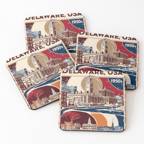 Item preview, Delaware 1950s USA Vintage Retro Tourism  designed and sold by TravelersGems.