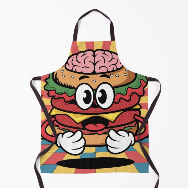 Item preview, Brainy Burger Mascot Cartoon Character designed and sold by Mystic Wild Studio.
