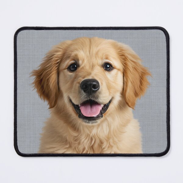 Item preview, Baby Golden Retriever on Grasscloth Fabric – Cute Jungle Cub designed and sold by svarupa.