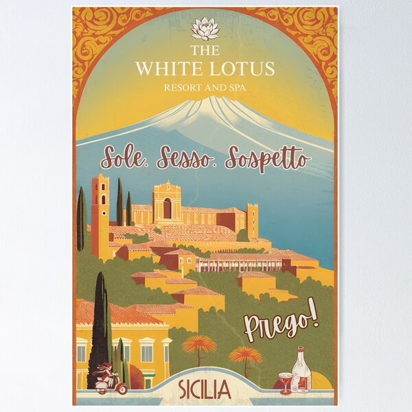 Item preview, White Lotus Taormina, Sicily designed and sold by Lost-Horizons.