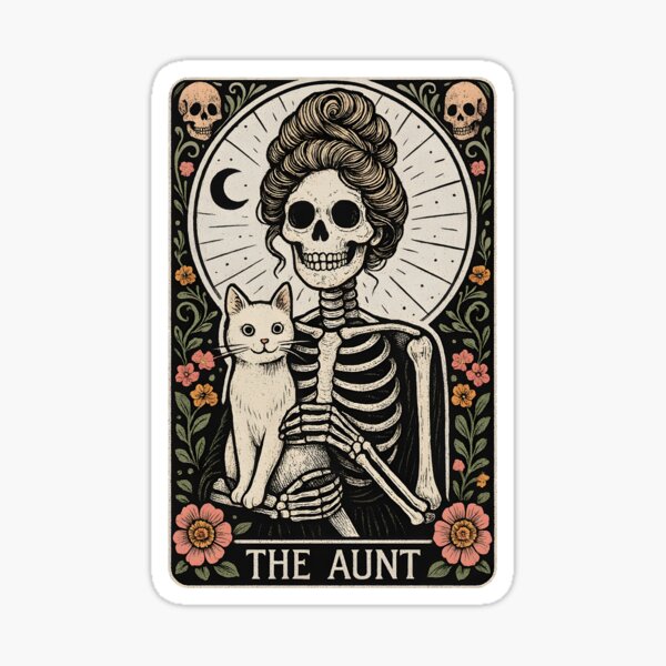 Item preview, The Aunt Tarot Card Funny Mystic Auntie designed and sold by MTRBSK11.