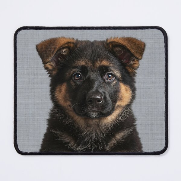 Item preview, Baby German Shepherd on Grasscloth Fabric – Cute Jungle Cub designed and sold by svarupa.