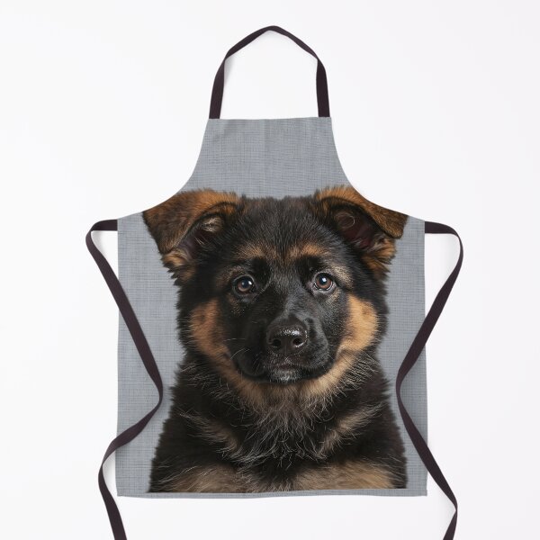 Item preview, Baby German Shepherd on Grasscloth Fabric – Cute Jungle Cub designed and sold by svarupa.