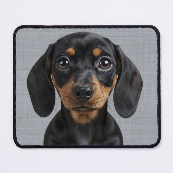 Item preview, Baby Dachshund on Grasscloth Fabric – Cute Jungle Cub designed and sold by svarupa.