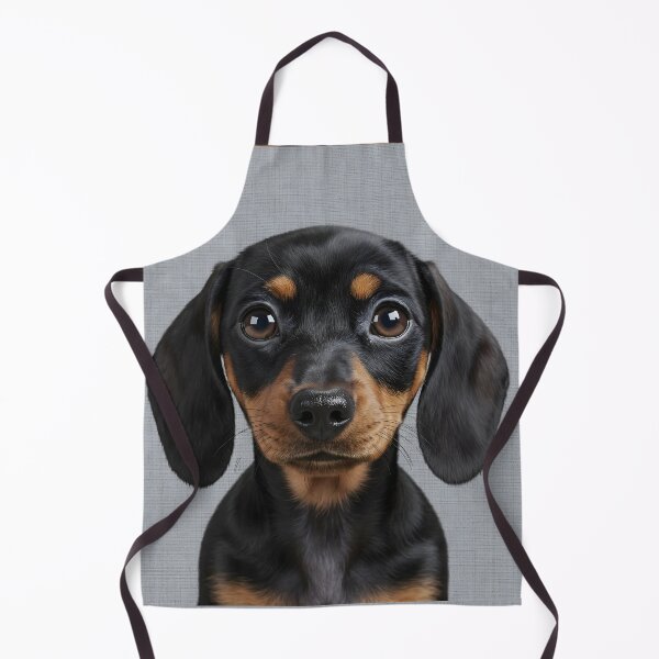 Item preview, Baby Dachshund on Grasscloth Fabric – Cute Jungle Cub designed and sold by svarupa.