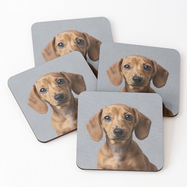 Item preview, Baby Dachshund  on Grasscloth Fabric – Cute Jungle Cub designed and sold by svarupa.