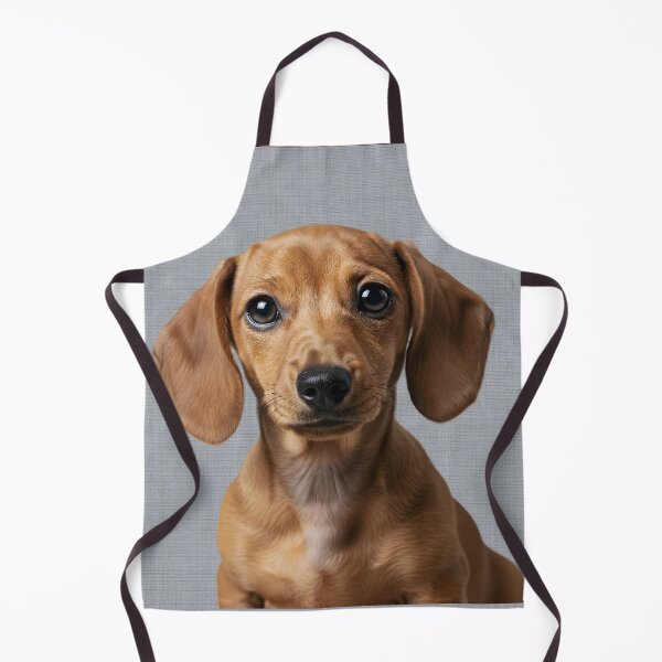 Item preview, Baby Dachshund on Grasscloth Fabric – Cute Jungle Cub designed and sold by svarupa.