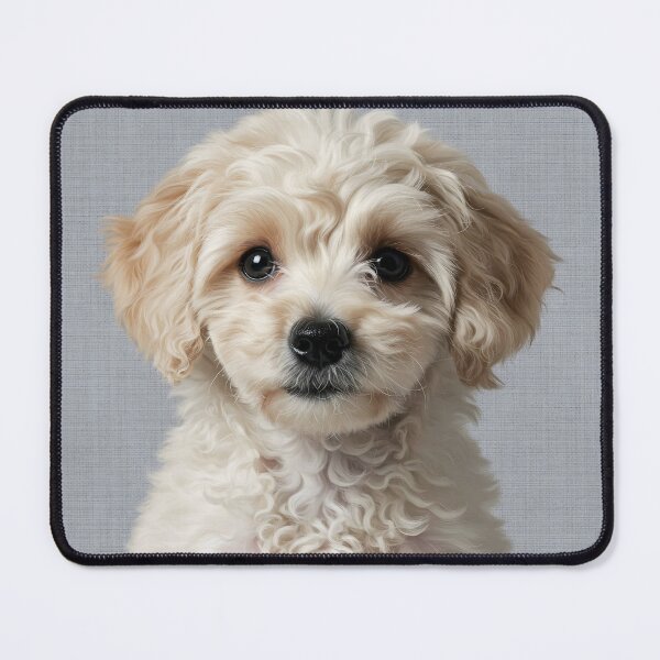 Item preview, Baby Poodle on Grasscloth Fabric – Cute Jungle Cub designed and sold by svarupa.