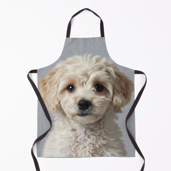 Item preview, Baby Poodle on Grasscloth Fabric – Cute Jungle Cub designed and sold by svarupa.