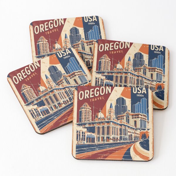 Item preview, Oregon 1950s USA Vintage Retro Tourism  designed and sold by TravelersGems.
