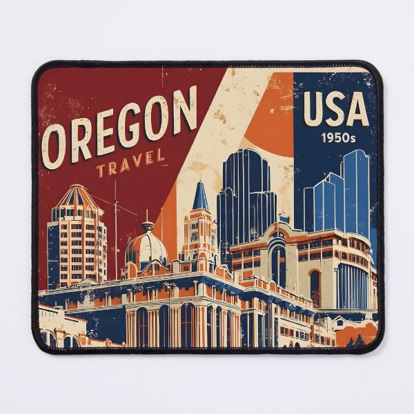 Item preview, Oregon 1950s USA Vintage Retro Tourism  designed and sold by TravelersGems.