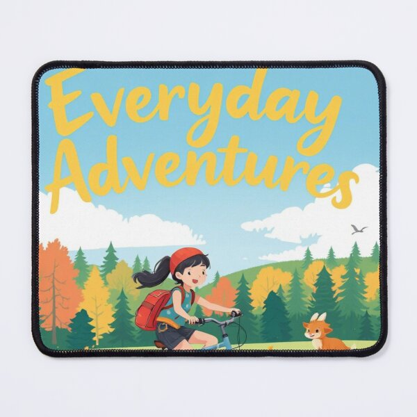 Item preview, Everyday Adventures: Cute Girl Cycling Through designed and sold by LaFeyCollection.
