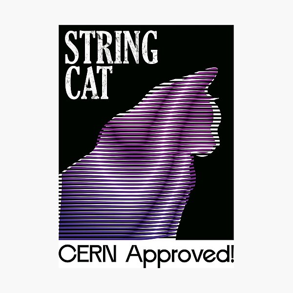Item preview, String Cat CERN | Physics Humor designed and sold by OneEyedCap.
