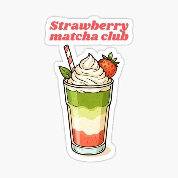 Artikel-Vorschau von Erdbeer-Matcha-Latte-Club, designt und verkauft von Nataliakorniaks.