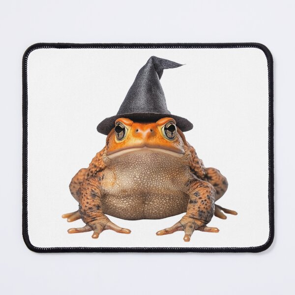 Item preview, American toad Wearing Halloween Witch Hat designed and sold by LazyOwlStore.