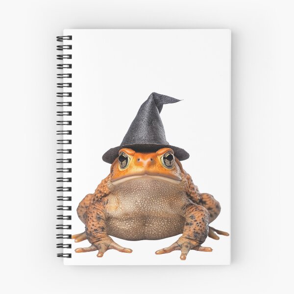 Item preview, American toad Wearing Halloween Witch Hat designed and sold by LazyOwlStore.