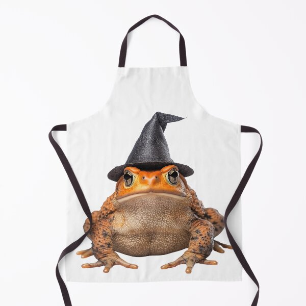 Item preview, American toad Wearing Halloween Witch Hat designed and sold by LazyOwlStore.