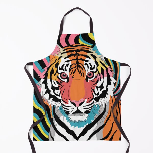 Item preview, Psychedelic Tiger Abstract Animal Pattern designed and sold by Mystic Wild Studio.